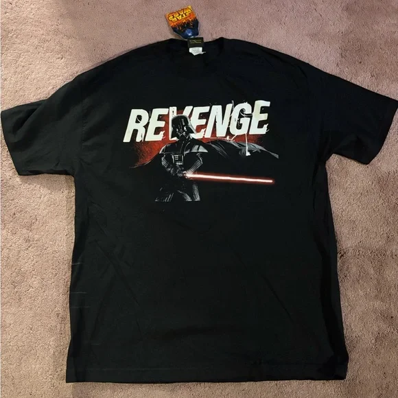 NWT Vintage Star Wars Black Revenge Graphic Tee - Picture 1 of 4